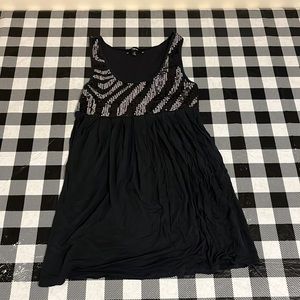 Black Sequin Tank Top.